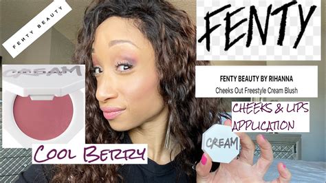 New Fenty Beauty Cheeks Out Cream Blush Cool Berry Youtube
