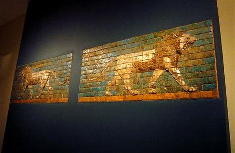 Lion Panels From The Ishtar Gate Ishtar Neo Babylonian Mesopotamia