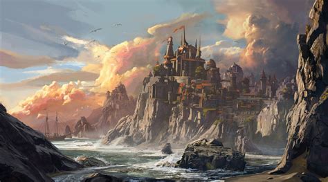 Fantasy City Wallpaper By Jedd Chevrier