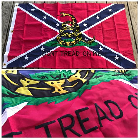Home > flags > rebel don't tread on me flag. Rebel Don't Tread on Me Flag