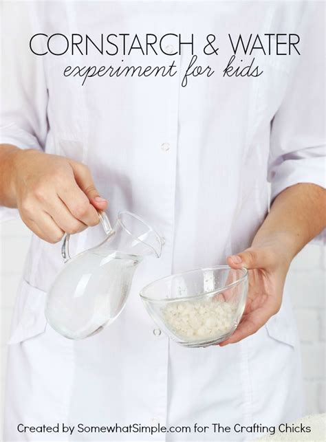 It's a good size to throw a couple tbsp of flour/cornstarch and water and swish with the tablespoon. Cornstarch and Water Experiment for Kids - The Crafting Chicks