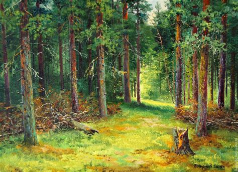Pine Forest Painting At Explore Collection Of Pine