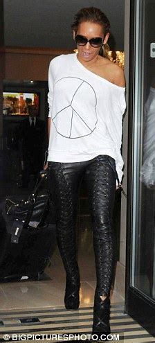 Mel B Goes Back To Her Spice Girl Days In Her Reunion Tour Leather Trousers As She Steps Out In