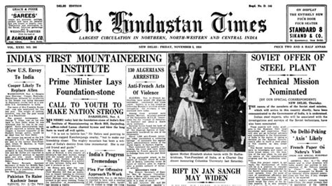 From The Archives Of The Hindustan Times November 5 Hindustan Times