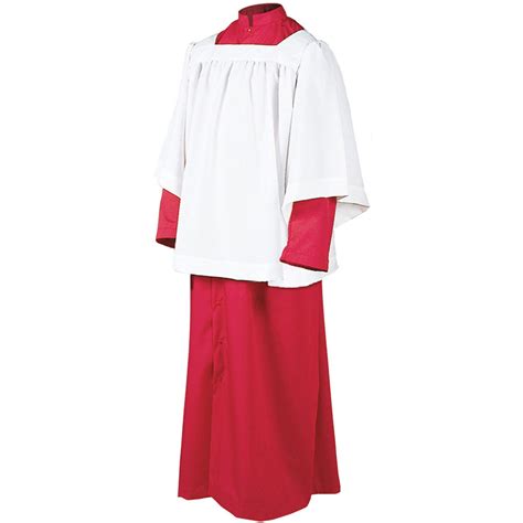Abbey Brand Altar Server Cassock Poly Cotton Snap Front Catholic Purchasing Services