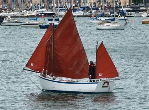 for sale breton crabbing wooden sailing lugger