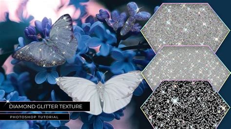 💎 Glitter Effect Photoshop Diamond Glitter Texture Tutorial How