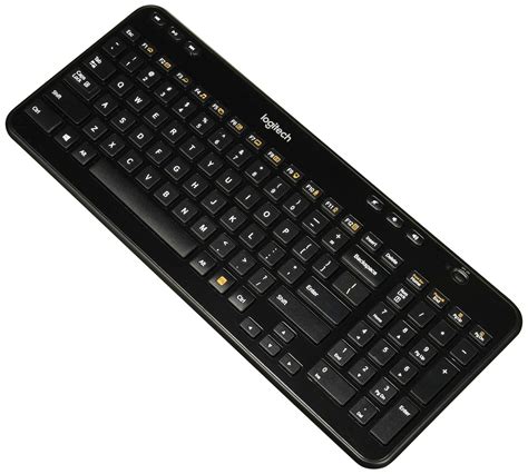 Logitech K360 Wireless Keyboard Glossy Black Used