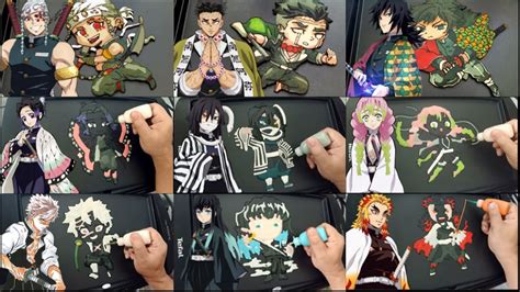 9 Chibi Hashiras Complete Kimetsu No Yaiba Demon Slayer Pancake Art