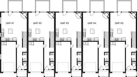 Townhouse Plans Plex Row House Jhmrad 151603