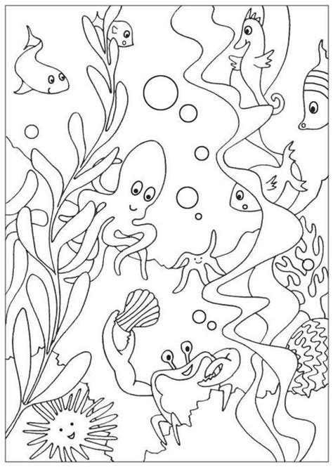 Under The Sea Free Coloring Pages Ocean Coloring Pages Animal