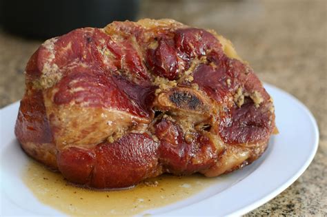 brown sugar and marmalade glazed picnic ham recipe smoked pork shoulder pork smoked pork