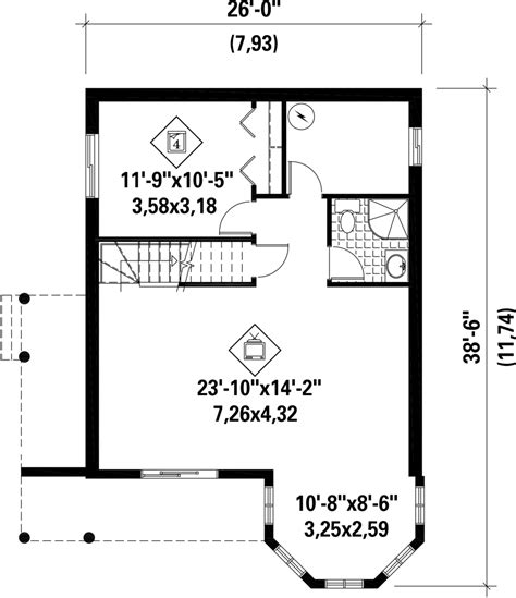 Cabin Style House Plan 4 Beds 1 Baths 2079 Sqft Plan 25 4386