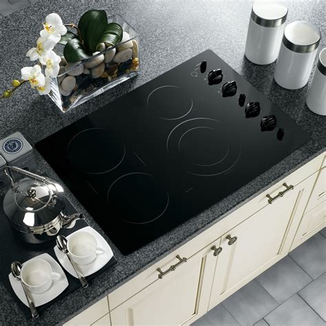 Ge Profile Pp932bmbb 30 Built In Electric Cooktop Black Sears