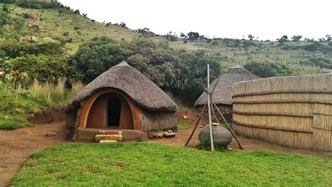 Traditional Basotho Villiage In Lesotho Basotho Drinking Beer Hut