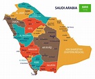 Localização geográfica da Arábia Saudita • Arábia Saudita