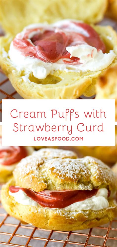 Use the last egg in the carton to make yourself breakfast, dinner, dessert, or even just a snack. Cream Puffs with Strawberry Curd - Love As Food | Recipe in 2020 | Strawberry recipes easy ...
