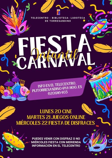 Fiesta De Carnaval Infantil Torresandino 20 Al 22 Febrero 2023