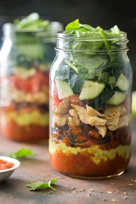 Taco Mason Jar Salad Recipe Food Faith Fitness