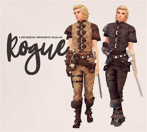 Rogue A The Sims Medieval Outfit Conversion By Valhallan