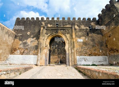 Main Gate To The Kasbah Tangier Morocco North Africa Stock Photo Alamy