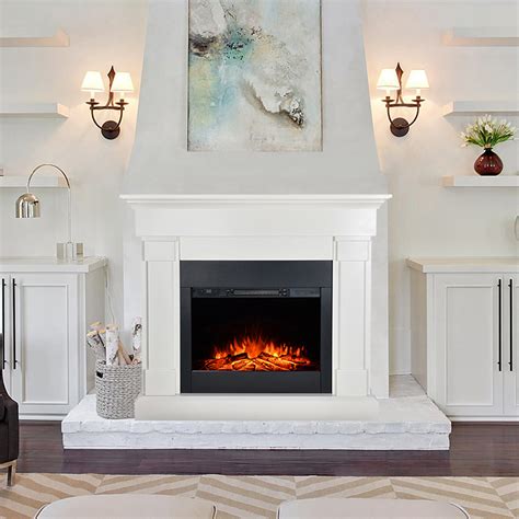 But what kind should you get? Barton Fireplace Mantel with 1500W Electric Fireplace Insert Heater, White - Walmart.com ...