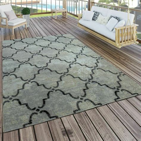 Jetzt wetterfeste teppiche für draußen entdecken! In- & Outdoor Teppich Modern Vintage Design Terrassen ...