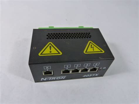N Tron 405tx Ethernet Switch 5 Port Din Rail Mount Used Industrial