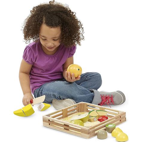 Melissa And Doug Cutting Fruit Set Wooden Play Food 4021 Best Buy