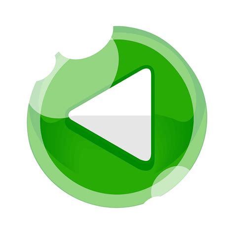 Round Green Play Button Right Icon Free Download Transparent Png