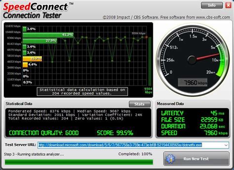 Connection Speed Test Spotbezy