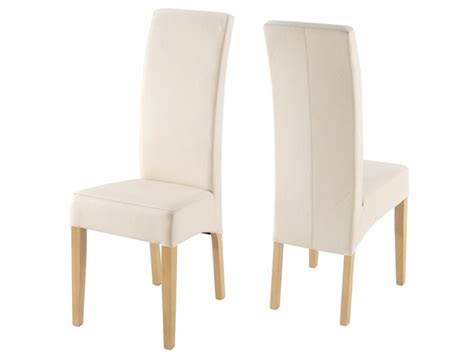 Cream Leather Dining Chairs Home Furniture Design