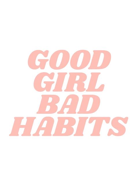 Good Girl Bad Habits Art Print By Type Angel X Small Bad Girl