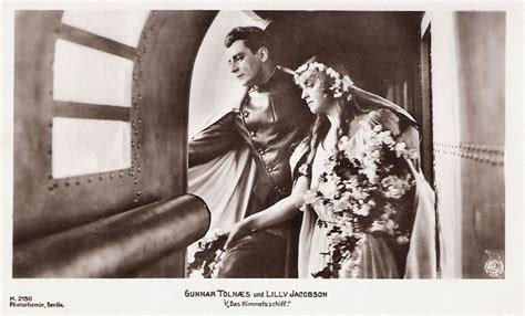 Gunnar Tolnaes And Lilly Jacobson In Himmelskibetdas Himmelschiff A