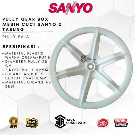 Jual Pully Gear Box Mesin Cuci Sanyo Tabung Girbox Puli Puly