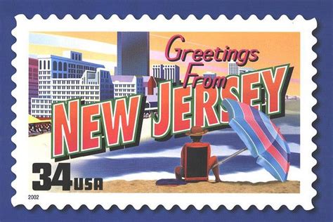 Most states offer online services to apply for benefits and the. Greetings from America - New Jersey | Usa stamps ...
