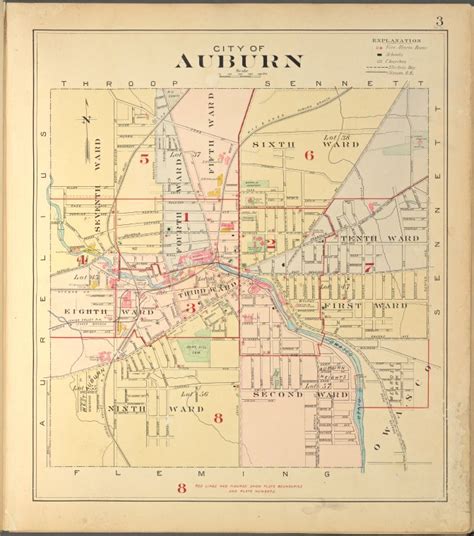 Map Of City Of Auburn Nypl Digital Collections