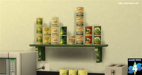 Canned Food Deco And Slot Override At Simista Sims 4 Updates