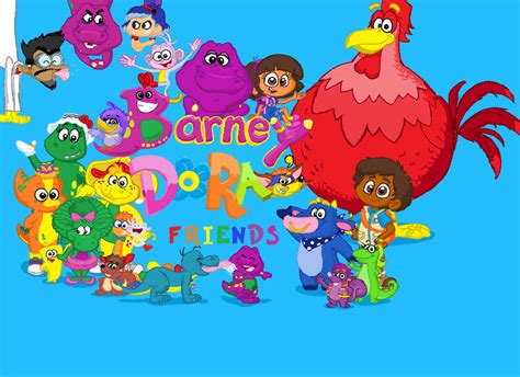 Barney Dora And Friends Logo