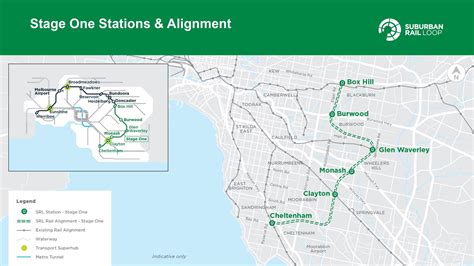 Suburban Rail Loop Stage 1 Map