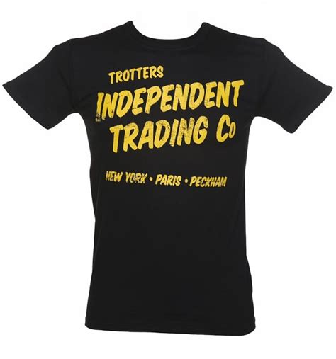 Mens Black Trotters Independent Trading Co T Shirt