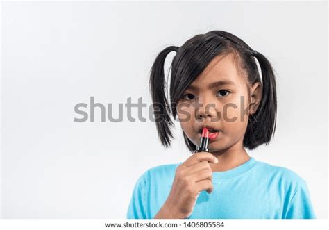 Portrait Little Girl Makeup Her Face Stock Photo 1406805584 Shutterstock