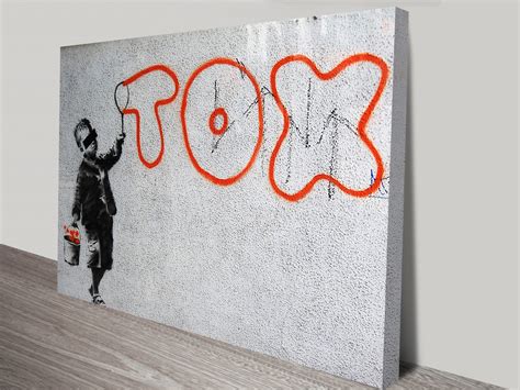 Tox Banksy Print On Canvas