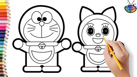 How To Draw Doraemon And Dorami Step By Step For Kids Doraemon