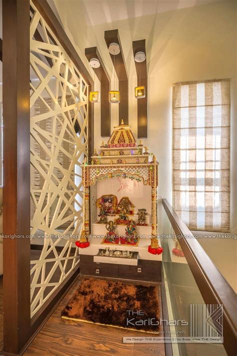 Pooja Room Designs The Karighars Classic Style Corridor Hallway And