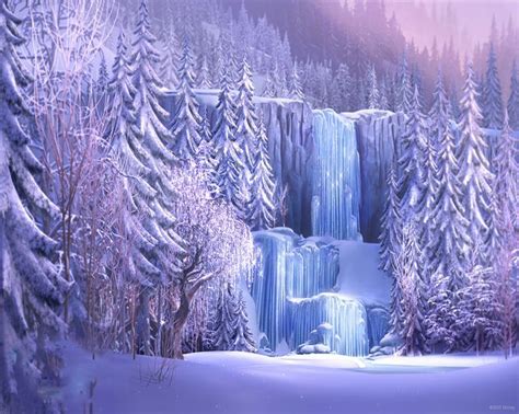 Frozen Waterfall Purple Pinterest