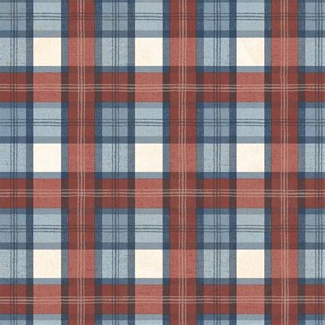 Follow the vibe and change your wallpaper every day! TOT47261 | Red, White, and Blue Sports Plaid Wallpaper ...