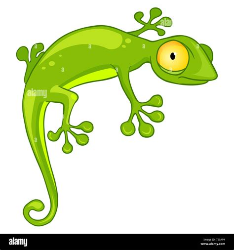 Cartoon Character Lizard Stock Photo Alamy
