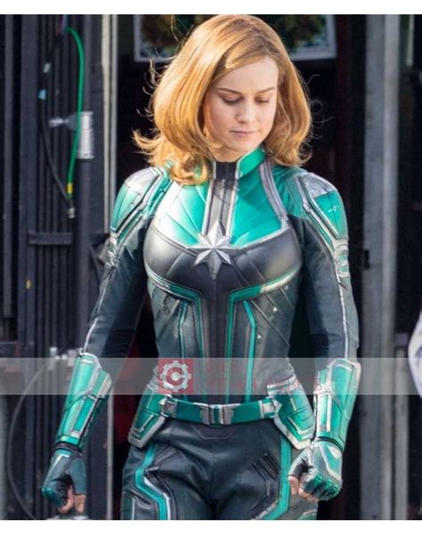 Brie Larson Costume ~ Brie Larson Reveals New Captain Marvel Costume Design Showtainment
