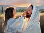 Quadro Pintura Jesus Cristo com uma Criança, Tela 40x30cm no Elo7 ...